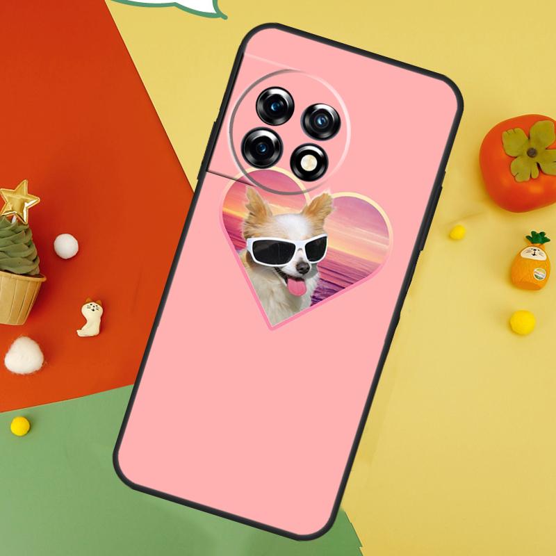 

Chihuahua Face Floral Dog Case For OnePlus Nord 5 CE 2 3 4 Lite N20 N30 OnePlus 15 13 12 11 10 10T 12R 13T 13R Cover OnePlus Nord CE 3
