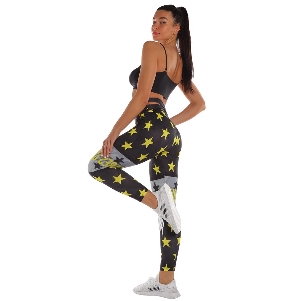 Bendaggio Pantaloni Donna Allenamento Legging Stars Stampa Fitness leggins  Vita Alta Slim legins Palestra Leggings acquista in modo economico —  spedizione gratuita, recensioni reali con foto — Joom