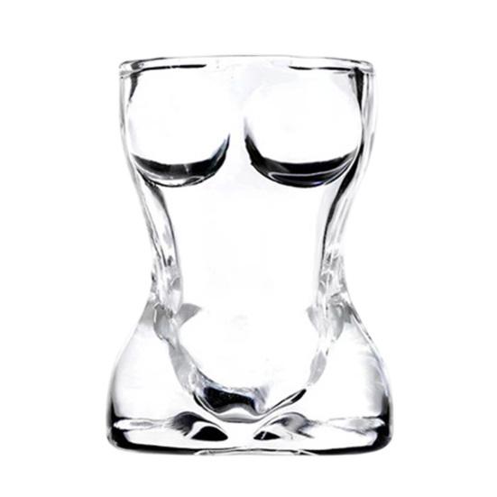 Weinglas Körperkunst Tasse Transparent Dickwandiges Weinglas für Party Whiskey