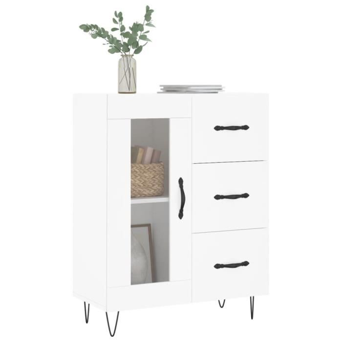 VidaXL Buffet White 69.5x34x90 Cm Engineered Wood 828036