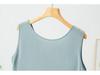 Summer Sand-Washed Double Crepe Silk V-Neck Vest - Women's Solid Casual Wear