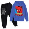 Kids Printed Hoodie and Sweatpants Set Long Sleeve Loose Fit Pullover Outfit for Boys and Girls