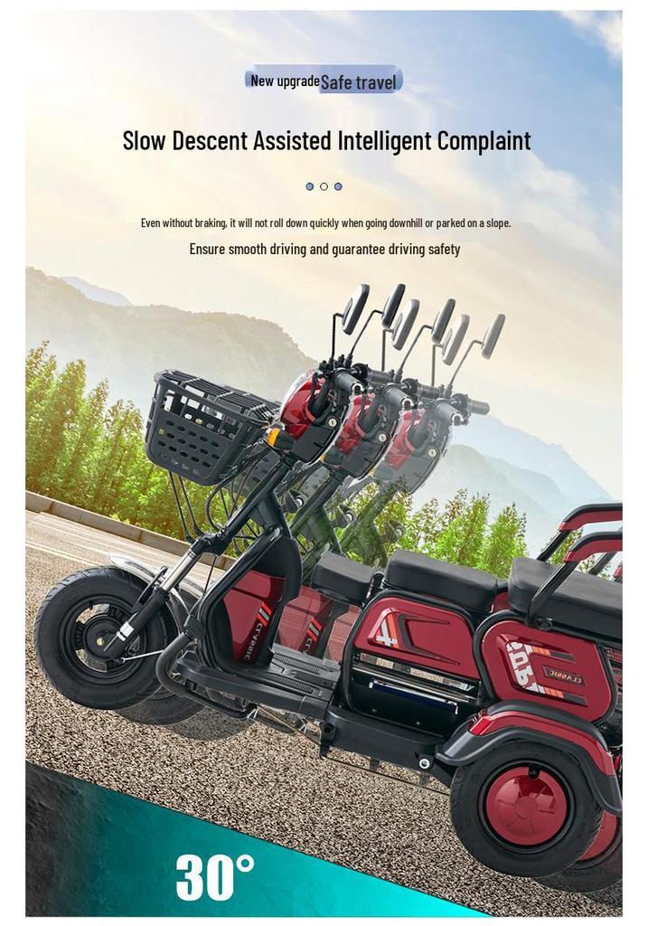 Compact Electric Tricycle for Adults: Senior-Friendly Commuter Scooter