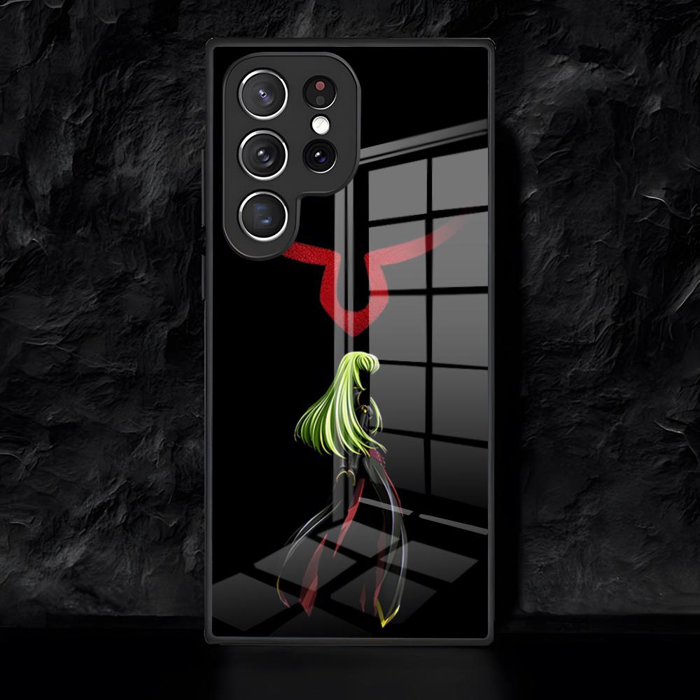 C-Code G-Geass Phone Case For Samsung S26 S25 Edge Ultra 24 23 22 21 Ultra Plus Fe A55 56 15 4G 5G Glass Cover