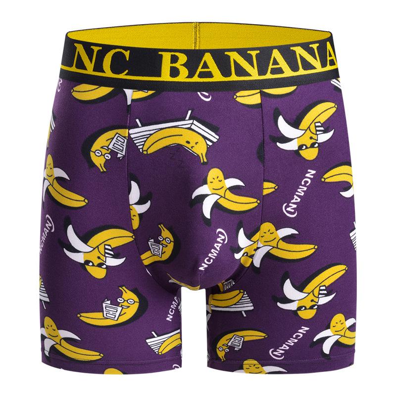 

Новые мужские боксеры-шорты с акулами, мультяшные, быстросохнущие, дышащие, фитнес, спорт, мужское нижнее белье, легкие, тонкие, облегающие XL фиолетовый