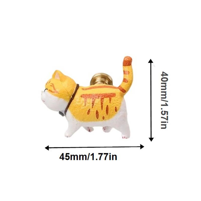 Animal Knobs For Cabinets And Drawers Cat Drawer Pulls And Knobs For Kids Boys Girls Decorative Dresser Knobs For Kitchen