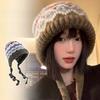 Fair Isle Wool Beanie With Foldable Design For Casual Outdoor Wear