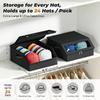 24 Cap Capacity Hat Storage Box Clear Window Cap Storage Case  Closet Storage