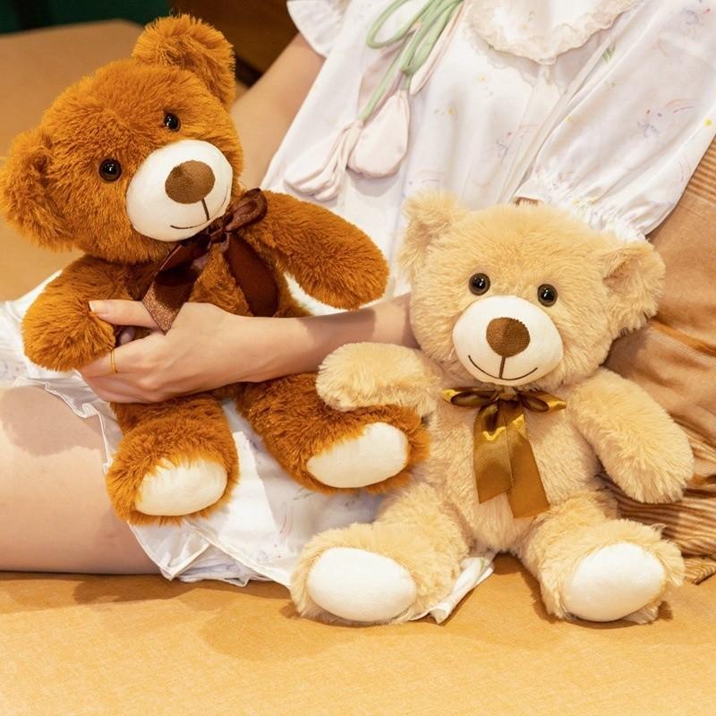 Plush Bear Toy For Kids Gift Soft 3d Cotton Stuffed Animal For Children