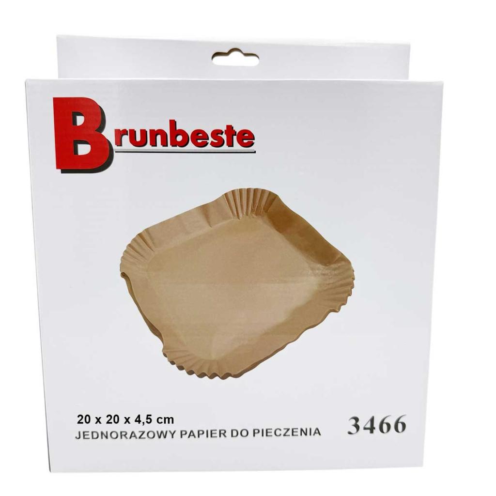 SQUARE PAPER INSERT FOR FRYER 20x20cm 100pcs. 3466