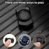 Triple Action Metal Fidget Spinner for Adults Zinc Alloy Tactile Sliding Knob Anti Anxiety Desk Toy with Smooth Rotation Click and Slide Functions