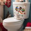 Painted Funny Snowmen As Gifts, Bathroom and Toilet Decoration and Beautification Stickers