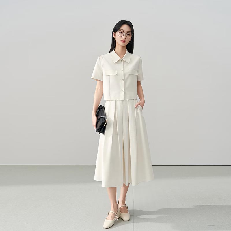 Miss Bird Professional White Two-Piece Suit S