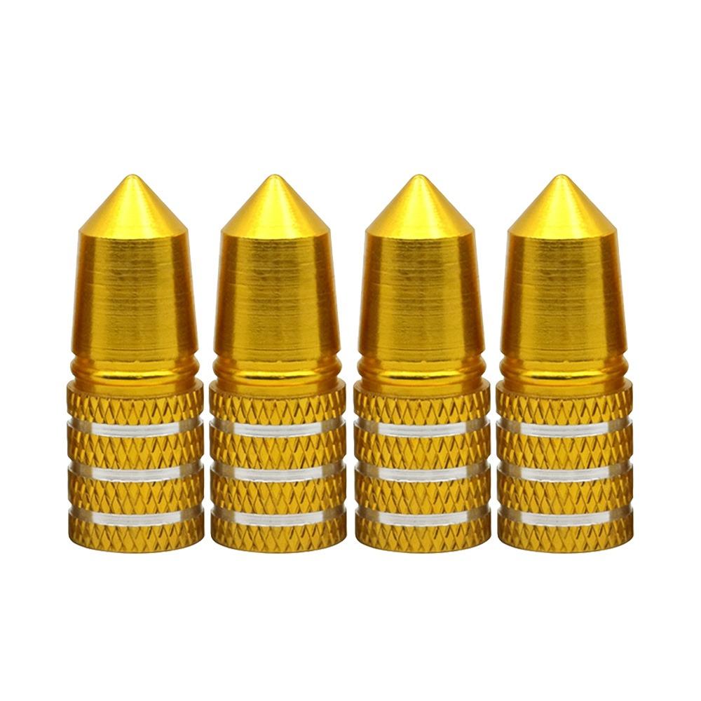 4pcs Aluminum Anodized Tire Valve Caps Motorcycle Electric Vehicle Valve Core for Car SUV Truck