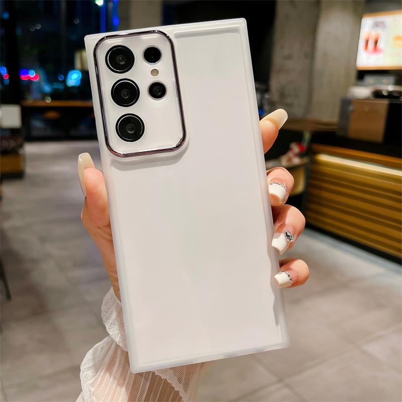 Suitable for Samsung S24U Mobile Phone Case with Lens Film New S23 Protective Case Silicone Ultra Thin A55A73M34 Full Package