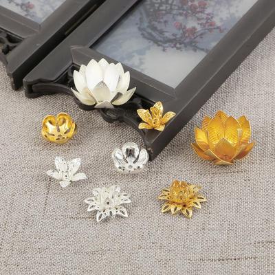 2 adet çoklu stil çiçek şekli kaplama pirinç aksesuarları takı yapımı için DIY Charm dekorasyon