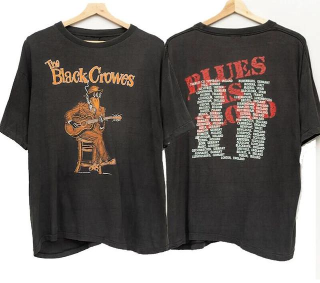 1990 The Black Crowes Blues is Blood Tour Promo T-Shirt 2 sided Unisex T-Shirt XXL