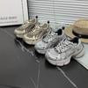 Summer and Autumn New Thick-soled Fashion Dad Shoes Women's Mesh Lightweight Casual Sports Shoes Women's Tide