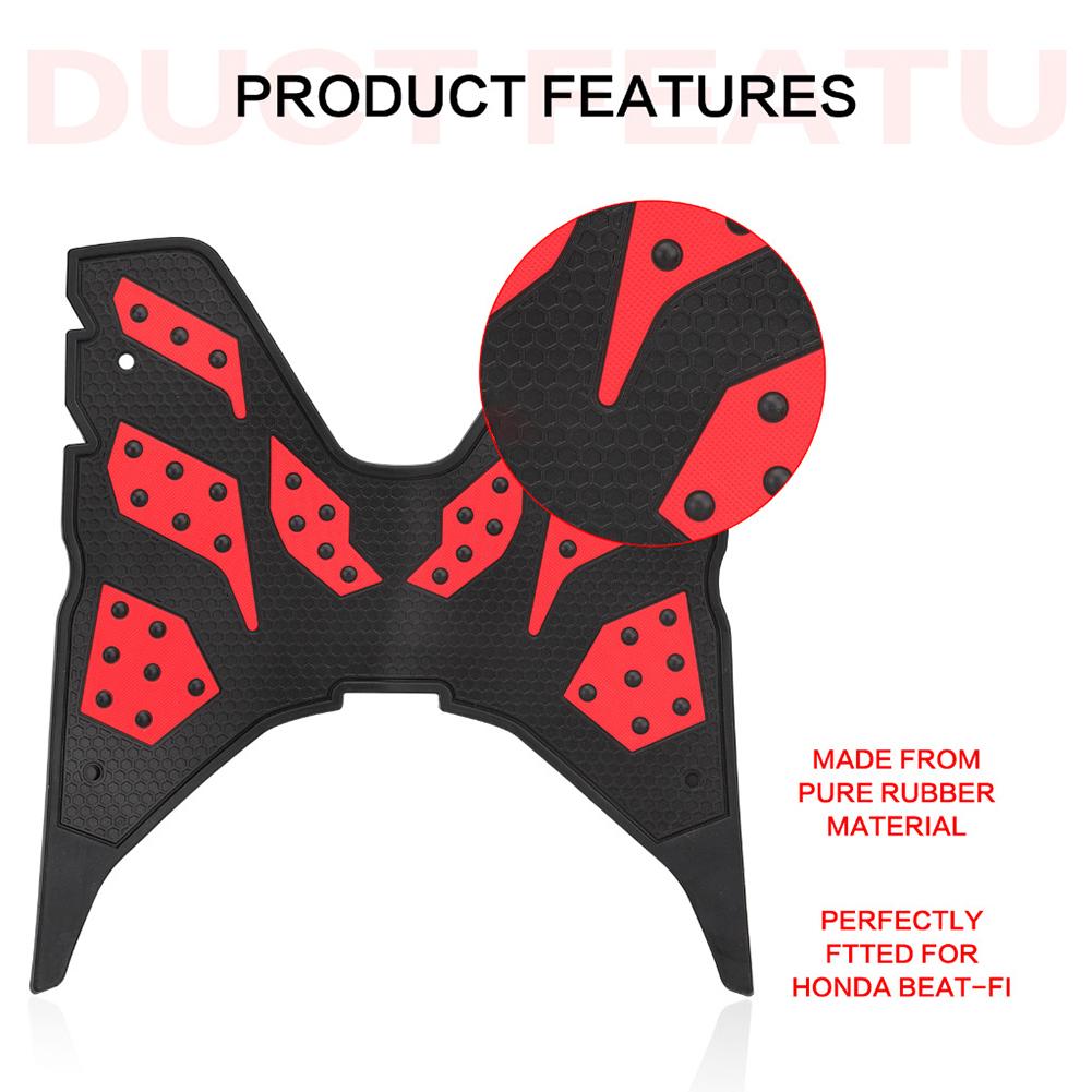Motorcycle Pedal Footboard Rubber Anti-slip Pads Decoration MIO I125 V1 / V2 / V3 Foot Pads For Honda CLICK125i /150i