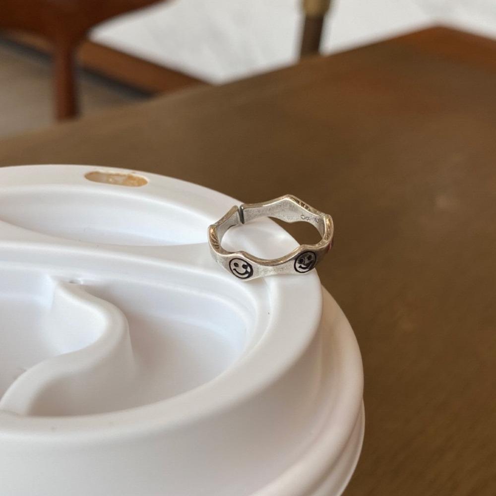 Ring Does Not Fade Niche Design Ins Opening Female High-end Sense Retro Cold Pearl Shell Versatile Irregular