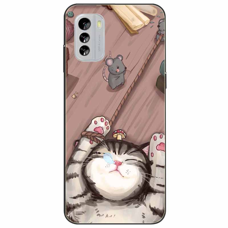 For Nokia G21 Case G11 Capa Silicone Cool Cats Tiger TPU Bumper Protector Soft Black Covers for Nokia G 11 NokiaG21 G 21 Fashion