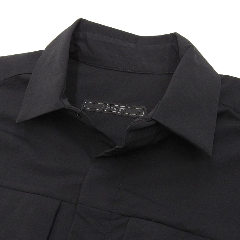 SOPHNET. Excellent Condition STRETCH TECH Long-sleeved Shirt, Men's, Black, Size S, 242040 Tops S blackUsed