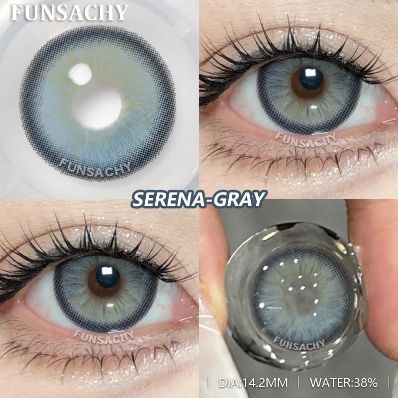 

Funsachy Новое поступление SERENA синие цветные контактные линзы мягкие контактные линзы для глаз натуральные 1 пара зрачок косметические