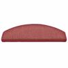 Stair Treads 15 pcs. 65 x 24 x 4 cm Bordeaux Semi Round Large