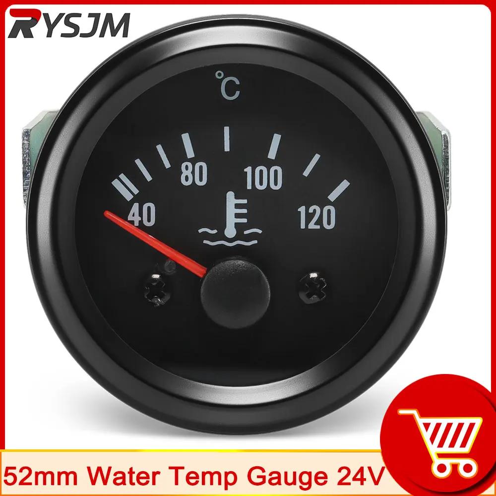 12V 24V 52mm Voltmeter Auto Volts Car Gauge 2" Volt Meters Instrument Voltage Water Temp Gauge 150 Celsius Oil Temp Gauge Press