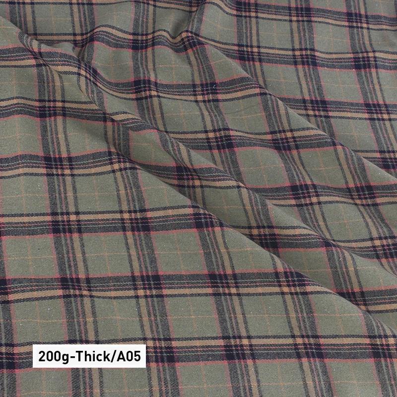 Scottish Checks Polyester Cotton Fabric Medium/Thick Classic Stylish Fabric for Sewing Clothes Skirts Dresses Tartan Designer
