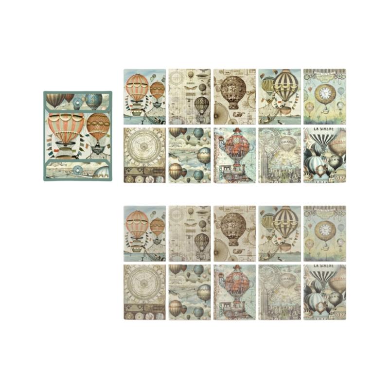 20 Sheets Aesthetic Decorative Paper for Scrapbook Journal Planner Photo Album Phone Case Scrapbooking Decoration Supply