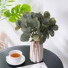 Artificial Plants Green Eucalyptus Christmas Wreath for Wedding Home Balcony Bonsai Decoration Plastic Tortoiseshell Leaf