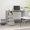 VidaXL Desk with Drawers Concrete Grey 102x50x76 Cm Engineered Wood 823036