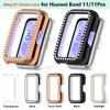 Bling PC Hollow Case Cover for Huawei Band11/11Pro Smart Watch Diamond Crystal Bumper Shell for Huawei Band11Pro NFC Accessorie