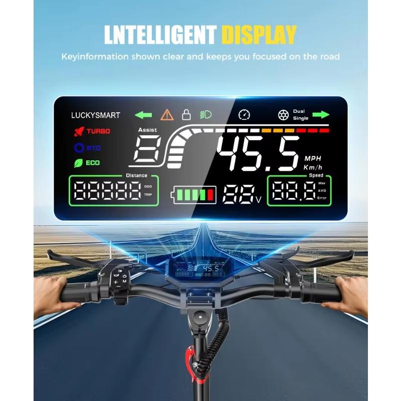 New E-Scooter J15MAX Electric Scooter Foldable Portable Adult Outdoor Sports Commuting E-Scooter 1600WMotor 48V 18 AH Battery 11Inch Tires