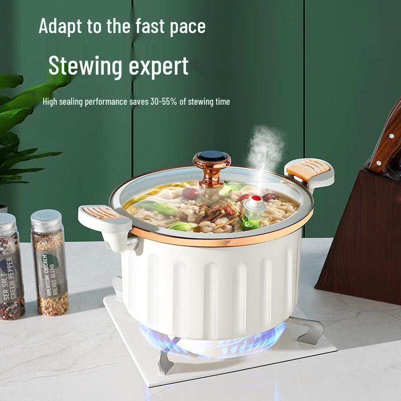 Wutuo 8L Cast Iron Multi-Functional Micro-Pressure Pot