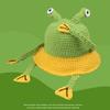 Popular New Super Cute Funny Hat Women's Handmade Knitted Ear Protector Winter Warm Frog Wool Hat