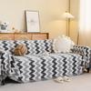 EIFLOY-Striped Chenille Couch Cover Blanket, for Sofa Corner, 2, 3 Seater, Sofa Towel Throw, One Piece, Universal for Pets Kids