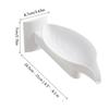 Adjustable Leaf Shape Soap Box Drain Soap Holder Box 360 Rotatable Bathroom Soap Holders Wall Mounted Bathroom Accessories