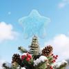 Plush Iron Star for Christmas Tree Elegant Star Christmas Tree Top Stand Ornament Stylish Festival Home Decoration