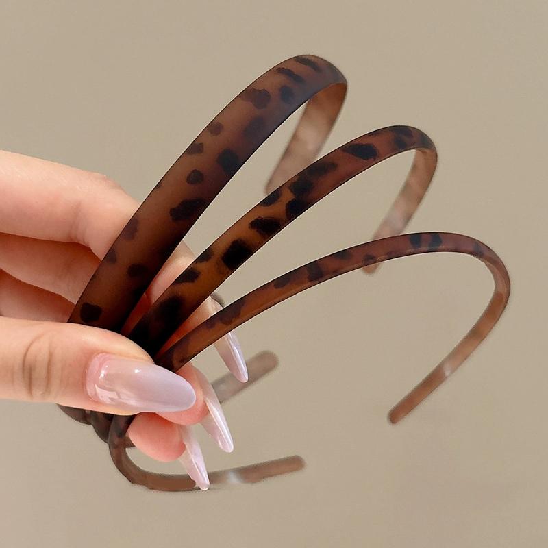 Essigsäure-Haarbänder Vintage Französische Kopfbedeckung Leopard Mattes Stirnband Kopfschmuck Kaffee Koreanischer Stil Haarreif Haaraccessoires