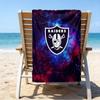 Raiders Football Legacy Bedrucktes Strandtuch, Superweiche Mikrofaser, Perfektes Geschenk Geburtstag, für Pool, Strand, Reisen, für Familie und Freunde