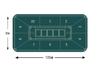 Poker Mat Texas Digital Print Rubber Mat 120x60cm +Lsm Hold'em (Deco Classic)