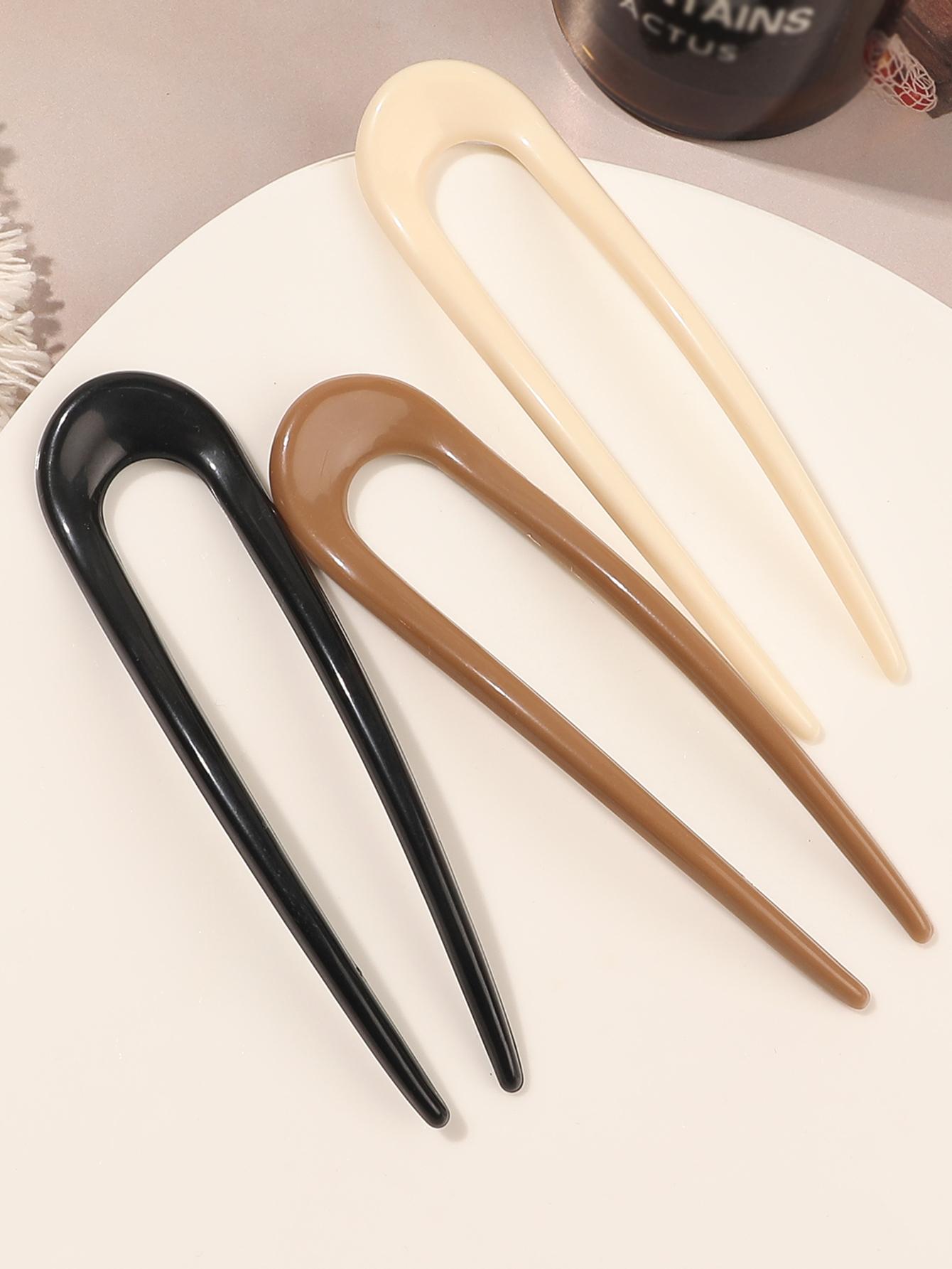 

Французские вилки для волос U-образной формы, заколки-клипсы для тонких густых волос, шпильки для пучка, женские винтажные аксессуары для прически