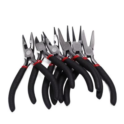 Carbon-Hardened Steel Equipment Pliers Ferronickel Beadwork Repair DIY Round Nose Cutting