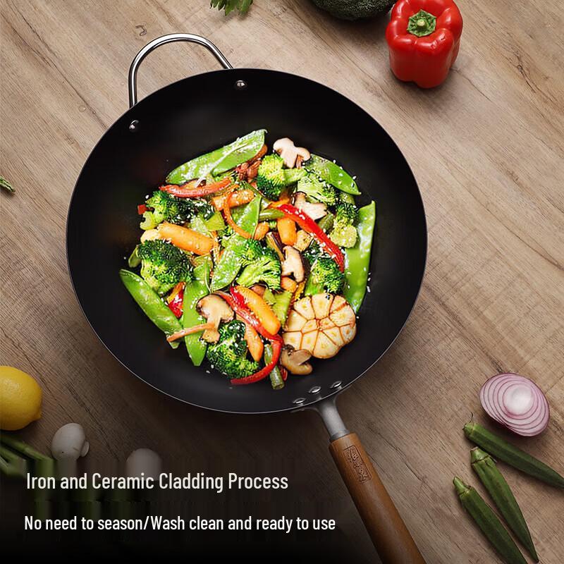 Zhangxiaoquan Non-Stick Ceramic Coated Iron Wok