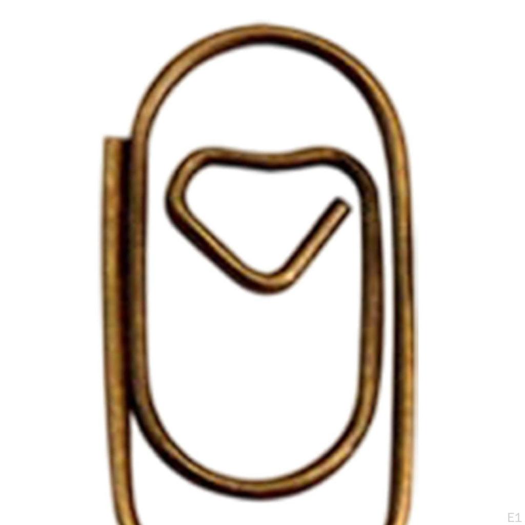 100 Pieces Paper Clips Notes Classified Metal Multifunction Vintage Style Paperclips Office