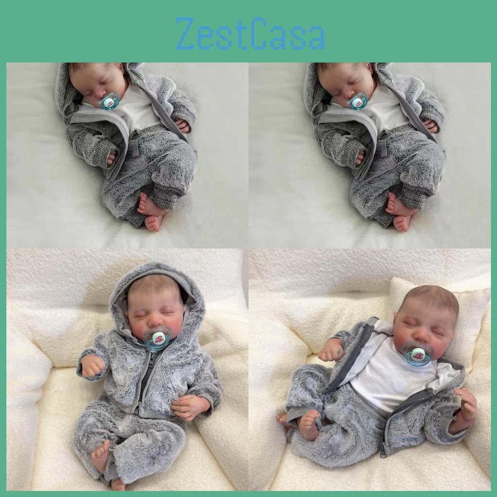 Reborn Baby Doll 49cm Silicone Realistic Infant With Soft Body For Collectors And Gift Use