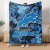Detroit Lions Print Flannel Blanket High Quality Warm Comfortable Cover for All Seasons Perfect for Gifts Home Decor