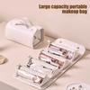 Faltbare Kosmetiktasche Damen 4-in-1 Reise-Make-up-Tasche Wasserdichter Kosmetik-Organizer mit 4 abnehmbaren Fächern für Urlaub Geschäftsreise